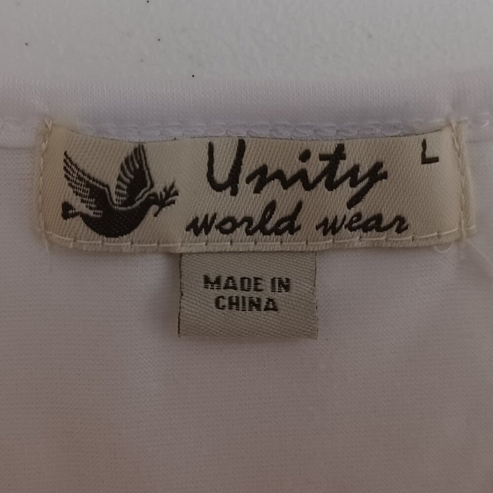 Women's Unity World Wear American Red White & Blue Butterfly 4th of July Size L - Picture 8 of 11
